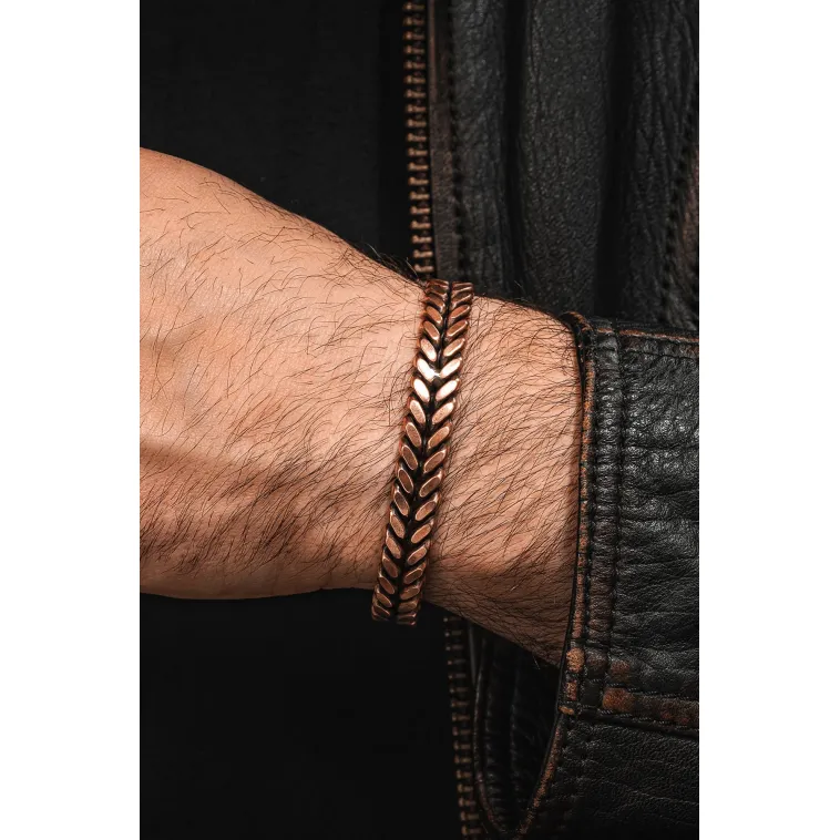 Copper Vena Model Bakır Kelepçe Bilezik Erkek Kadın Doğal Taşlar ve Metal Kutulu Copper Vena Model Bakır Kelepçe Bilezik Erkek Kadın Doğal Taşlar ve Metal Kutulu