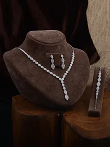 Kleopatra Su Yolu Gümüş Bayan Set - Kolye, Bileklik, Küpe, Yüzük