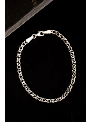 Kadın Gümüş Bileklik - 925 Ayar Rambo Model Gümüş Bileklik