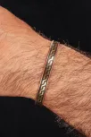 Erkek Kadın Bakır Bileklik - Altın Kaplama Hakiki Deri Omega Desenli Mıknatıslı Metal Kutu Doğal Erkek Kadın Bakır Bileklik - Altın Kaplama Hakiki Deri Omega Desenli Mıknatıslı Metal Kutu Doğal