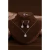Kadın Gümüş Set - Damla Model Nazar Boncuğu Motifli Kadın Set Kadın Gümüş Set - Damla Model Nazar Boncuğu Motifli Kadın Set