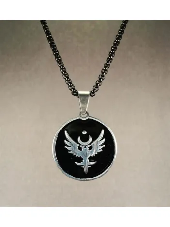 Polis Özel Harekat Çelik Erkek Kolye Zincir Orta Boy Mineli Model