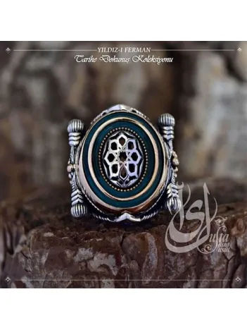 İslam Usta Tasarımı Yıldız’ı Ferman Gümüş Erkek Yüzük