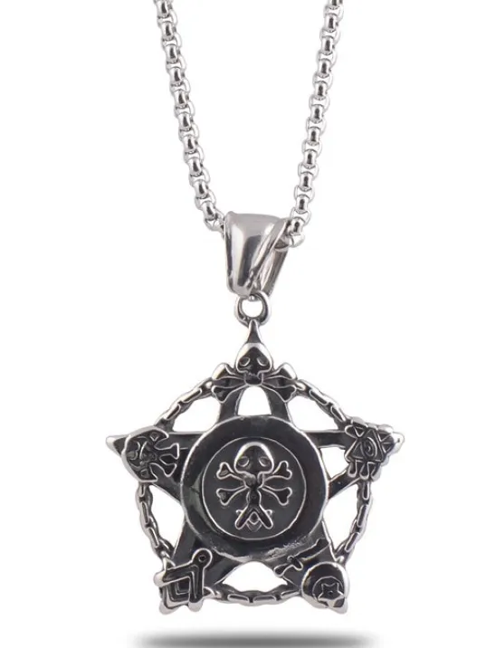 Ottoman Çelik Yıldız Model Erkek Kolye Cklyldzmotf-gms