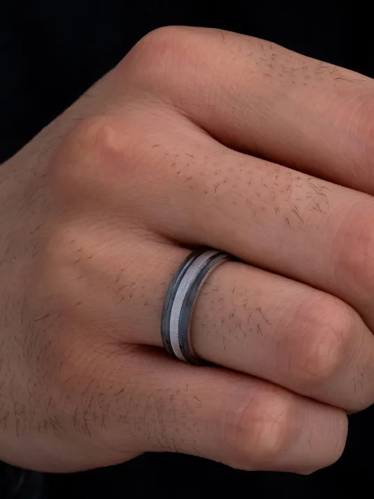 Erkek Gümüş Yüzük - 925 Ayar Bombeli Snake Model Gümüş Alyans Yüzük Erkek Gümüş Yüzük - 925 Ayar Bombeli Snake Model Gümüş Alyans Yüzük