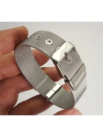 Paslanmaz Çelik Örme Erkek Bayan Unisex Bileklik Geniş Model