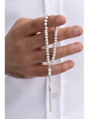 Gümüş Tespih Küre Kesim Minik Maskot Boy 12,5gr