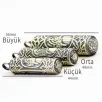 Erkek Gümüş Kolye - Tuğralı Silindir Yuvarlak Gümüş Muska Haznesi Deri Kolye Hediyeli Orta Erkek Gümüş Kolye - Tuğralı Silindir Yuvarlak Gümüş Muska Haznesi Deri Kolye Hediyeli Orta