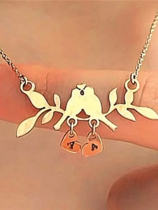 Gerçek Rose Kaplama,Kararmayan Kadın Dalda Çifte Kuş Model 2 925 Ayar Gümüş Kolye (14 Şubat Sevgililer Günü Hediyesi) Gerçek Rose Kaplama,Kararmayan Kadın Dalda Çifte Kuş Model 2 925 Ayar Gümüş Kolye (14 Şubat Sevgililer Günü Hediyesi)