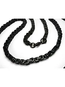 Erkek Çelik Zincir Kolye + Bileklik Set
