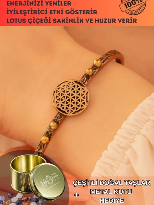 Kadın Bakır Bileklik - Lotus Çiçeği Model Kadın Bakır Kelepçe Bileklik Bilezik Kadın Bakır Bileklik - Lotus Çiçeği Model Kadın Bakır Kelepçe Bileklik Bilezik
