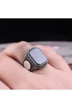 Erkek Gümüş Yüzük - Oniks Taşlı Erkek Yüzük