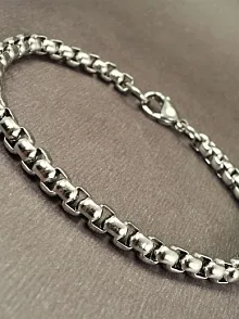 OttoMan Steel 5mm Polo Çelik Erkek Bileklik Künye Orta Kalınlıkta