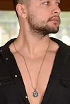 OttoMan Kurt Motif Erkek Çelik Zincir Kolye CKLKURTADAM-GMS OttoMan Kurt Motif Erkek Çelik Zincir Kolye CKLKURTADAM-GMS