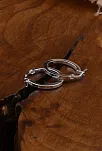 Ottoman 10mm Halka Kesim Kare Model 925 Ayar Gümüş Kadın Küpesi - GKPKCKKUPE1-GMS