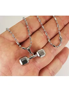 Paslanmaz Çelik Dambıl Dumbell Erkek Kolye Zincir Küçük Boy