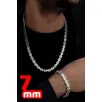 Erkek Gümüş Kolye Bileklik Set - Parlak Euro Kral Kolye Bileklik Gümüş Set Erkek Gümüş Kolye Bileklik Set - Parlak Euro Kral Kolye Bileklik Gümüş Set