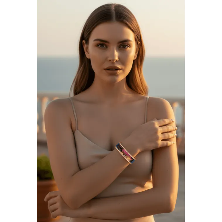 Kadın Bakır Bileklik Yüzük Set - Elisa Model Özel Baskı Metal Kutu Ve Kuvars Taşı Kadın Bakır Bileklik Yüzük Set - Elisa Model Özel Baskı Metal Kutu Ve Kuvars Taşı