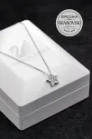 Kadın Gümüş Kolye - Swarovski Taşlı Zirconia Yıldız Motifli Kadın Kolye