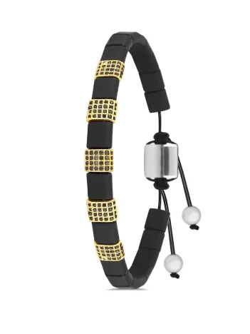 Erkek Doğal Hematit Taşlı El Işçiliği Makrome Ayarlanabilir Doğal Taş Bileklik Erkek Doğal Hematit Taşlı El Işçiliği Makrome Ayarlanabilir Doğal Taş Bileklik