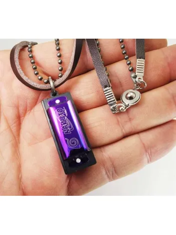 Mızıka Kolye Deri Erkek Kolye