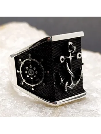 Dümen Çapa Erkek Gümüş Yüzük