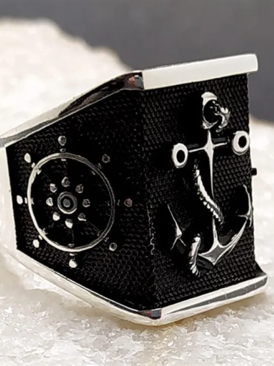 Dümen Çapa Erkek Gümüş Yüzük