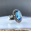 Aquamarine Taşlı Gümüş Erkek Yüzük GYZGMSWGUMU Aquamarine Taşlı Gümüş Erkek Yüzük GYZGMSWGUMU