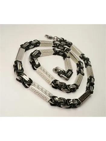 ERKEK ÇELİK ZİNCİR KOLYE ÇİFTRENK YENİ MODEL!!