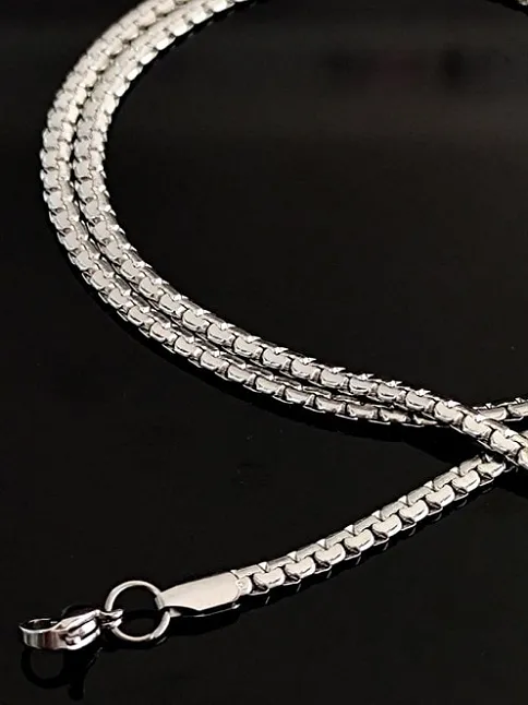 Ezme Yassı Model Grek 316L Çelik Kolye CKLGREKEZME-GMS Ezme Yassı Model Grek 316L Çelik Kolye CKLGREKEZME-GMS