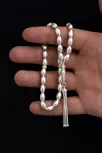 Gümüş Tespih Arpa Kesim Büyük Boy 24gr