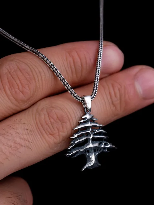 Erkek Gümüş Kolye - Hayat Ağacı Figürlü Gümüş Erkek Kolye Erkek Gümüş Kolye - Hayat Ağacı Figürlü Gümüş Erkek Kolye