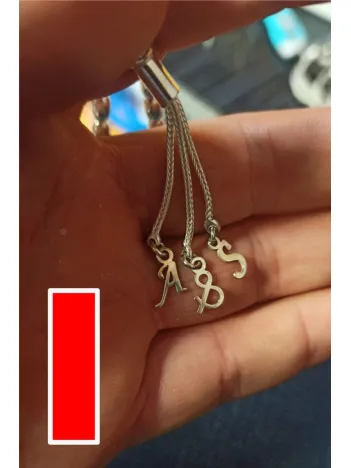 Tespih Püskülü İçin Gümüş Harf ve Şekil