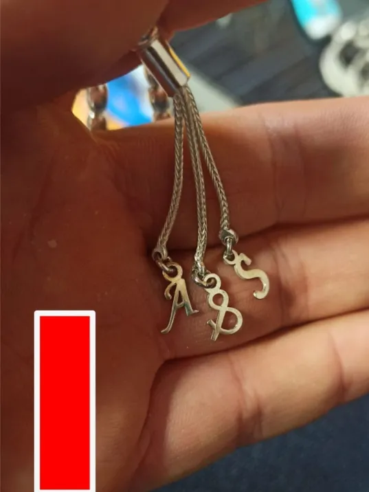 Tespih Püskülü İçin Gümüş Harf ve Şekil