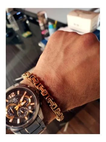 7mm Erkek Kral Çelik Bileklik