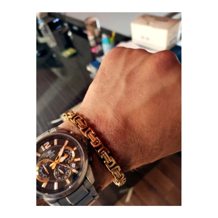 7mm Erkek Kral Çelik Bileklik 7mm Erkek Kral Çelik Bileklik