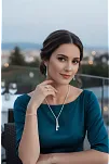 Çağ Bayan Zirkon Taşlı Gümüş Su Yolu Set - Kolye, Bileklik, Küpe, Yüzük
