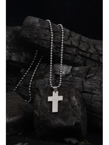 Ottoman Haç Çelik Erkek Kolye Zincir CKLHCMDLKL1-GMS Ottoman Haç Çelik Erkek Kolye Zincir CKLHCMDLKL1-GMS