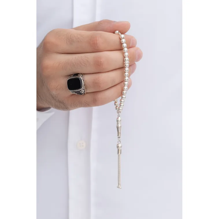 Gümüş Tespih Düz Küre Küçükboy 16gr Gümüş Tespih Düz Küre Küçükboy 16gr