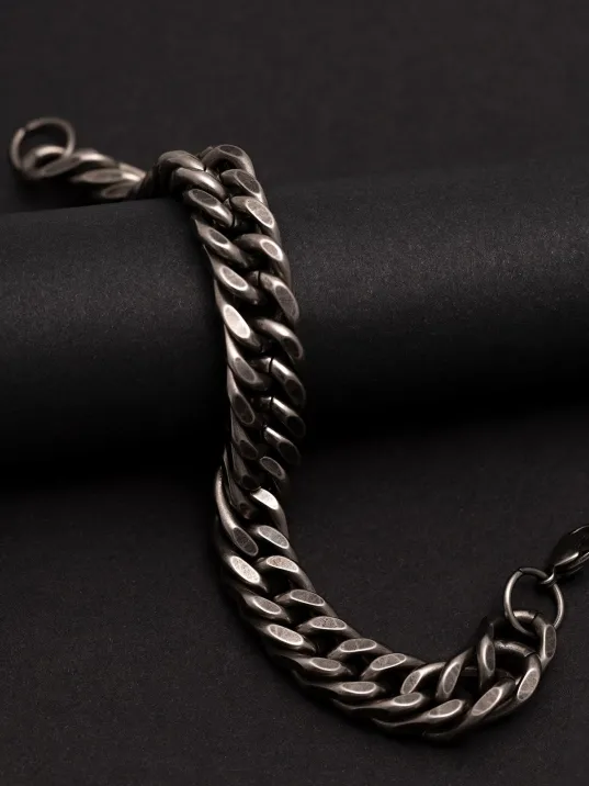 Ottoman Kalın Çelik Oksitli Gurmet Erkek Bileklik CBLOKSİTKLN-GMS