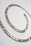 İtalyan Kesim Erkek Çelik Figaro Kolye Orta Kalınlıkta!!