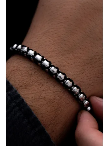 Erkek Çelik Bileklik - 7mm Polo Model Erkek Bileklik