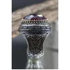 Kırmızı Zirkon Taşlı Ay Yıldız Desenli Yanı Lale Motif Erkek 925 Ayar Gümüş Yüzük GYZENDZIRAY-KRM Kırmızı Zirkon Taşlı Ay Yıldız Desenli Yanı Lale Motif Erkek 925 Ayar Gümüş Yüzük GYZENDZIRAY-KRM