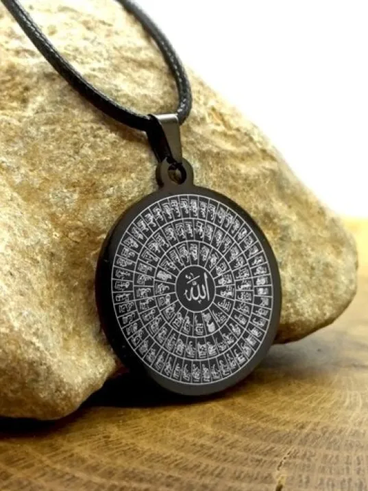 Esma-ül Hüsna Erkek Bayan Çelik Kolye Zincir CKLSYHESHSN Esma-ül Hüsna Erkek Bayan Çelik Kolye Zincir CKLSYHESHSN