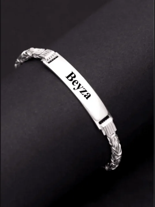 Erkek Bileklik Kalın Künye - Erkek Gümüş Bileklik Künye 925 Ayar Gümüş Erkek Bileklik Kalın Künye - Erkek Gümüş Bileklik Künye 925 Ayar Gümüş