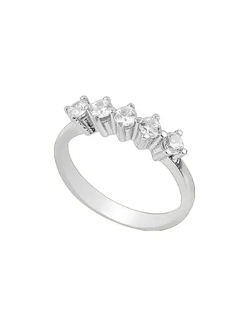 Bengi Zirkon Taşlı Bayan Gümüş Yüzük