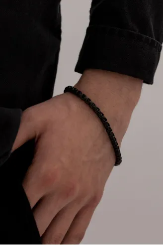 Erkek Çelik Bileklik - Ottoman 5.5mm Polo Erkek Bileklik Künye İnce Model