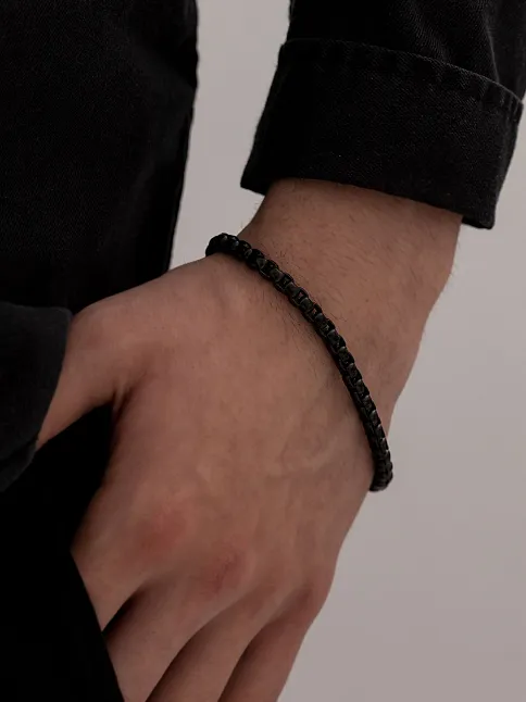 Erkek Çelik Bileklik - Ottoman 5.5mm Polo Erkek Bileklik Künye İnce Model