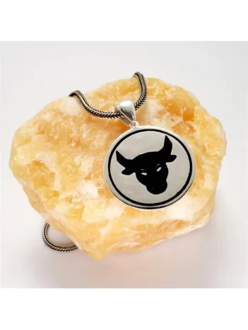 Boğa Figürlü Erkek Gümüş Kolye Zincir