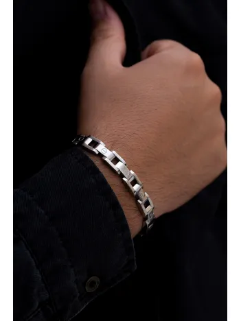 Erkek Çelik Bileklik - Vida Model Çelik Bileklik